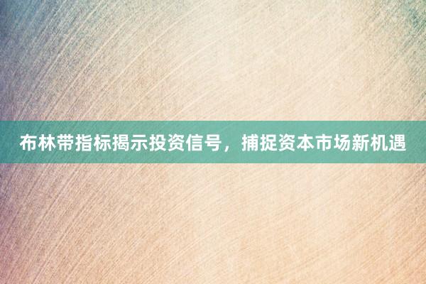 布林带指标揭示投资信号，捕捉资本市场新机遇