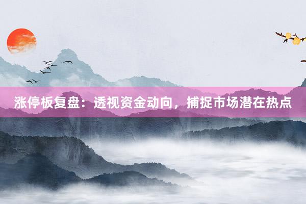 涨停板复盘：透视资金动向，捕捉市场潜在热点