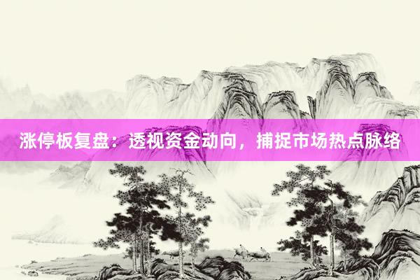 涨停板复盘：透视资金动向，捕捉市场热点脉络