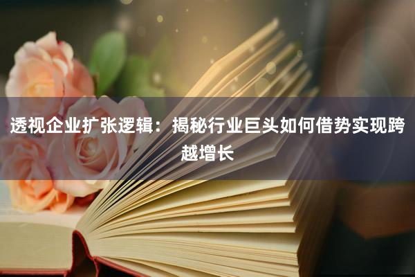 透视企业扩张逻辑：揭秘行业巨头如何借势实现跨越增长