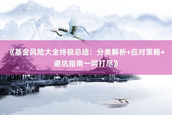 《基金风险大全终极总结：分类解析+应对策略+避坑指南一网打尽》